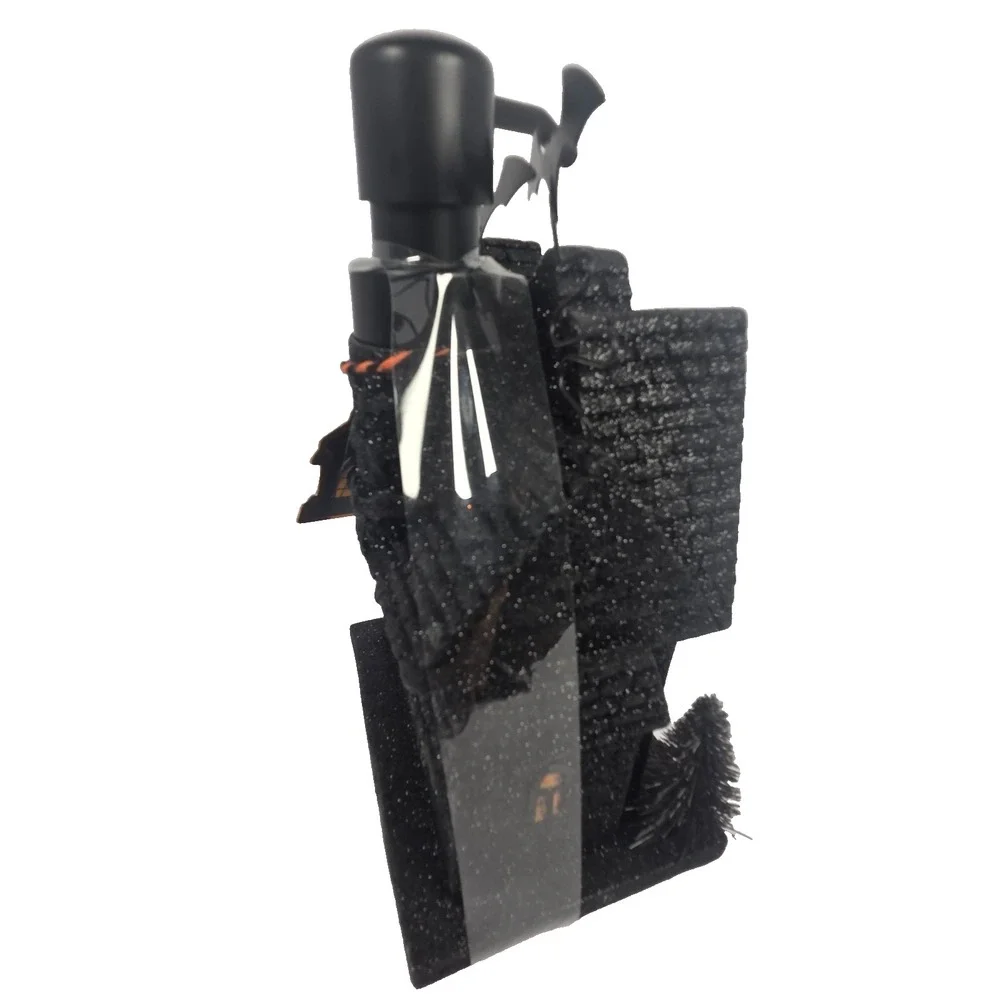 Home Accents Haunted House Soap Dispenser Adult OS Black New Halloween Glitter